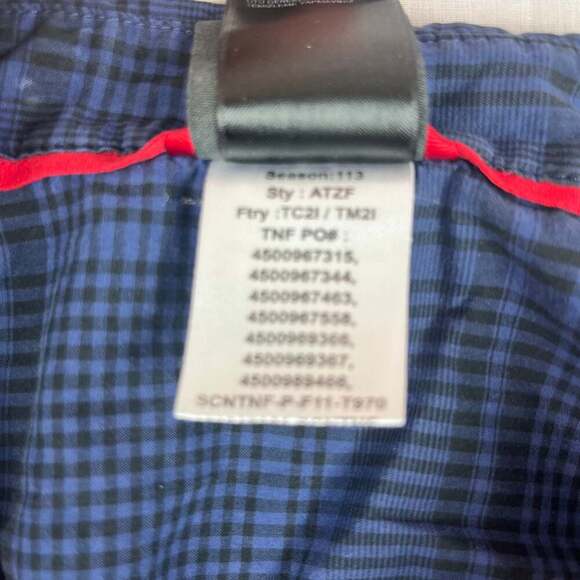 The North Face Men's Large Blue Plaid Long Sleeve Button Down Shirt Western - Picture 3 of 11